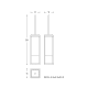 Bathroom Toilette brush set The Grid Cosmic croquis 4