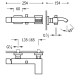 Pack robinetterie de lavabo + robinetterie de baignoire Cuadro de Tres croquis 4