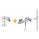 Pack robinetterie de lavabo + robinetterie de baignoire Cuadro de Tres principal 0