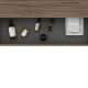 Meuble de salle de bains avec plan de toilette en bois de 10 cm de hauteur, monocolore Nomad Visobath détail 6