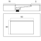 Vasque suspendu Hydra Hidronatur croquis 6