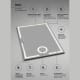 Miroir de salle de bain avec éclairage LED Malta Ledimex détail 6