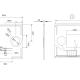 Miroir de salle de bain avec éclairage LED Malta Ledimex croquis 13