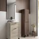 Ensemble meuble de salle de bains faible profondeur 35,5 cm avec lavabo sur plan de toilette Midi Visobath principal 12