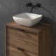 Ensemble meuble de salle de bains faible profondeur 35,5 cm avec lavabo sur plan de toilette Midi Visobath détail 13
