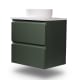 Petit meuble de salle de bain Nivo Bruntec 2 tiroirs suspendu principal 1