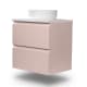 Petit meuble de salle de bain Nivo Bruntec 2 tiroirs suspendu principal 0