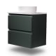 Petit meuble de salle de bain Nivo Bruntec 2 tiroirs suspendu principal 5