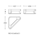 Line Cosmic porte-savon pour le bain croquis 5