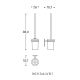 Brosse de toilette Stick Cosmic croquis 3