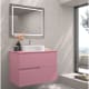 Meuble de salle de bains avec plan de toilette en pierre compactée de couleur Limo de Bruntec principal 0