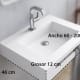 Lavabo suspendu Berlin Bruntec croquis 2