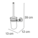 Porte-brosse de toilette Paula Mediterranea de baño croquis 1