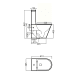 Bruntec Lisboa Matt Toilet croquis 3