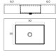 Lavabo suspendu Orion Hidronatur croquis 9