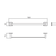 Barre porte-serviettes Technic Medimex croquis 5