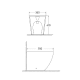 Ensemble toilette + bidet Bruntec Roundy croquis 8