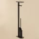 Cosmic Combi Flat porte-balai de toilette avec porte-rouleau principal 1