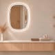 Miroir de salle de bain avec éclairage LED Leda Bruntec principal 2
