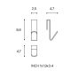 Cintre de salle de bain de salle de bain Architect S+ Cosmic croquis 11