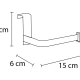 Porte-rouleau de papier pour armoire 501 Bruntec croquis 1
