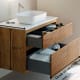 Meuble de salle de bain en bois massif avec plan de toilette Solid surface Alpes 5 Bruntec croquis 3