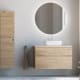 Meuble de salle de bain en bois massif avec plan de toilette Solid surface Alpes 5 Bruntec principal 1