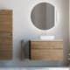 Meuble de salle de bain en bois massif avec plan de toilette Solid surface Alpes 5 Bruntec principal 0