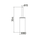 Porte-balai de toilette Pure Medimex croquis 7