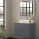 Meuble de salle de bains avec plan de toilette en bois Lia Bruntec Couleurs principal 5