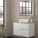 Meuble de salle de bains avec plan de toilette en bois Lia Bruntec Couleurs principal 0