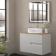 Meuble de salle de bains avec plan de toilette en bois Lia Bruntec Couleurs principal 3