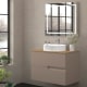 Meuble de salle de bains avec plan de toilette en bois Lia Bruntec Couleurs principal 4