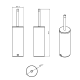 Porte-brosse de toilette Logic Cosmic croquis 4