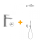 Loft Tres robinetterie de lavabo + ensemble de douche encastrée principal 0