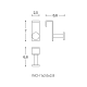 Stick Cosmic cintre de salle de bain croquis 2