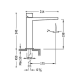 Robinet de lavabo Slim Exclusive Tres croquis 1