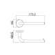 Porte-rouleau de toilette Pure Medimex croquis 7