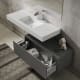 Ensemble de meubles de salle de bains avec lavabo Solid et meuble à tiroirs Nomad Visobath détail 1
