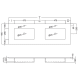 Lavabo encastré Ambar Coycama croquis 4