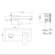 Robinetterie encastrée pour lavabo Suiza Imex croquis 6