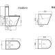 Ensemble toilette + bidet Bruntec Square croquis 7