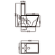 Pack WC + bidet Square Bruntec croquis 6