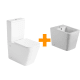 Pack WC + bidet Square Bruntec principal 1