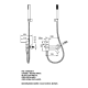Robinet de douche et de baignoire Imex Monza croquis 11