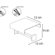 Porte-rouleau de papier hygiénique Link/Top Mediterránea de baño croquis 2