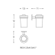 Porte-brosse WC Duo Round Cosmic croquis 2