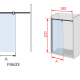 Paroi de douche Fresh Salomon Kassandra (FS633) croquis 4