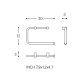 Porte-serviettes pivotant Logic Cosmic croquis 6