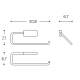 Prochain porte-serviettes de salle de bain Next Cosmic croquis 5